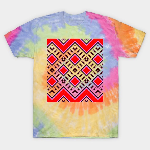 Colorful Pattern T-Shirt by Amanda1775